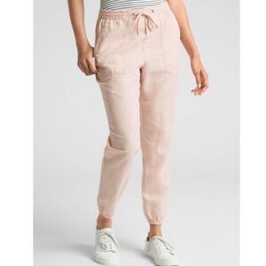 Gap Baby Pink Cotton Linen Utility Joggers size small